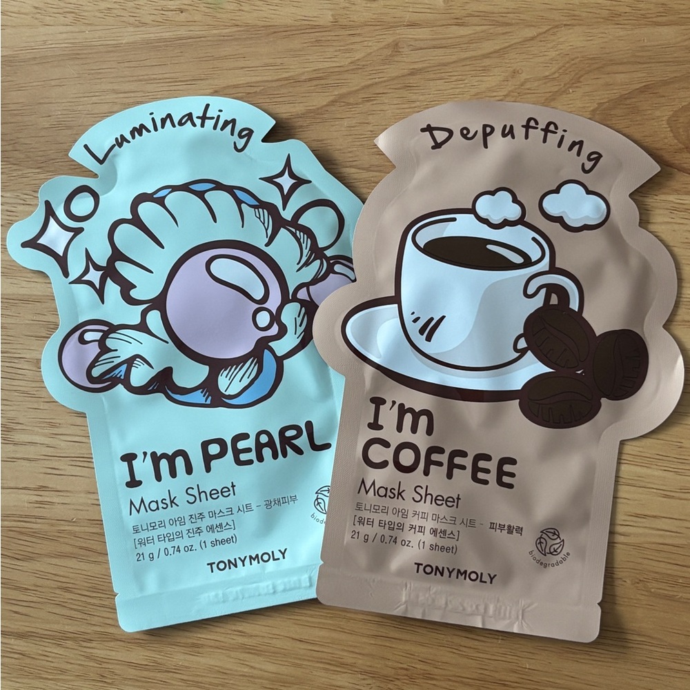 TONYMOLY I'm Pearl & I'm Coffee Mask Sheets